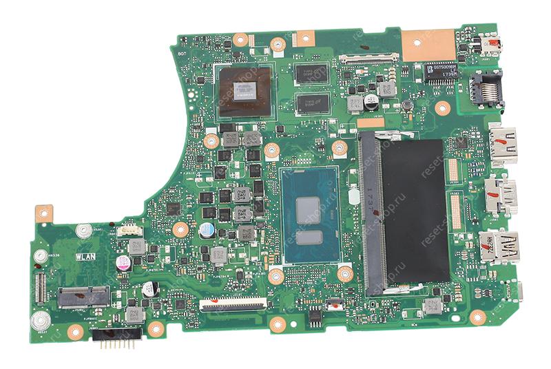 Материнская плата ноутбука ASUS X556UR Rev 3.1 (процессор Intel Core i3-7100U, ОЗУ 4 Гб)