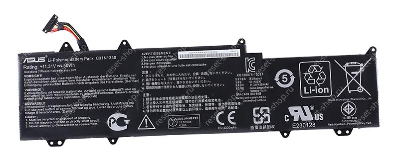 АКБ для ноутбука ASUS (C31N1330) / 11.31V, 4400mAh / UX32LA черная