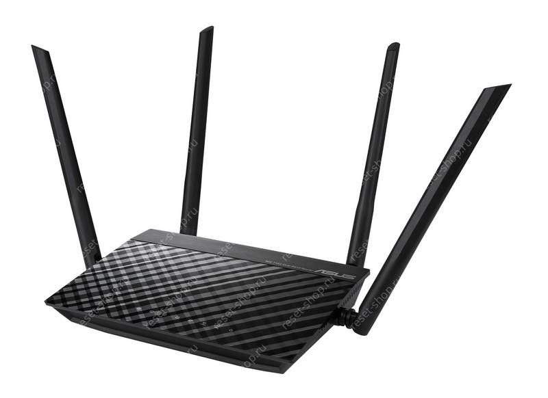 WiFi-маршрутизатор Б/У ASUS RT-AC750L / WiFi 2.4ГГц 802.11a/b/g/n/ac, 4 порта 100 Мбит/сек / ДЕФЕКТ