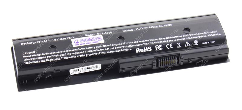 АКБ для ноутбука HP (HSTNN-LB3P) / 11.1V, 4400mAh / Pavilion DV4-5000, DV6-7000, DV7-7000 черная