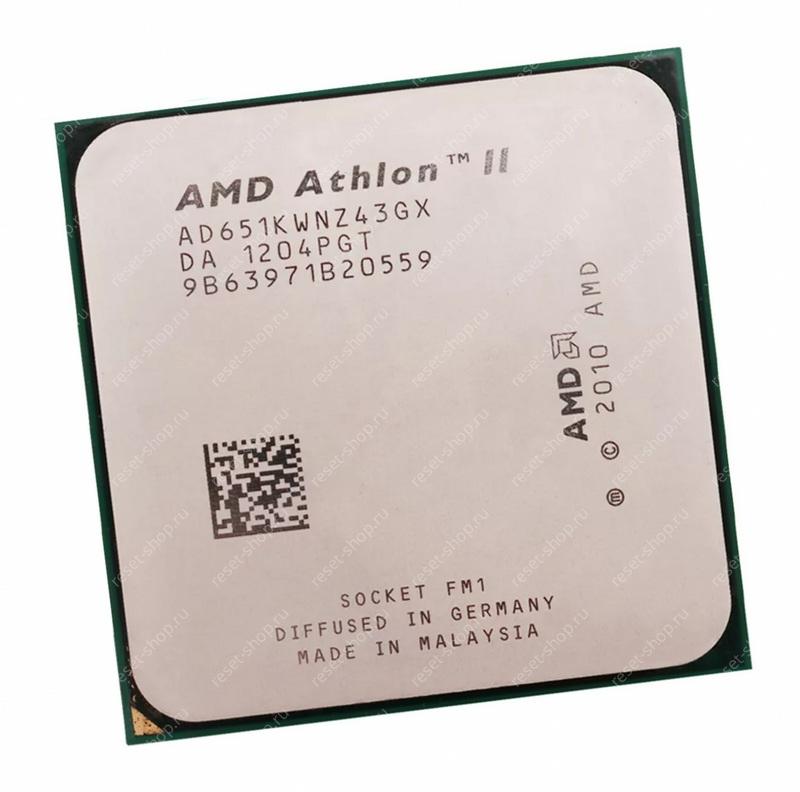 Процессор FM1 AMD Athlon II X4 651K (3ГГц, 4Мб) oem / AD651KWNZ43GX