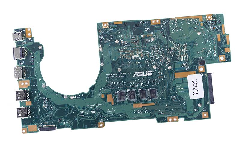 Мат.плата ASUS K501UW rev. 2.0 неисправная на запчасти ДОНОР