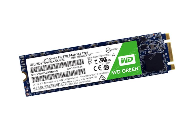 SSD накопитель 480Гб (M.2 2280) WD Green WDS480G2G0B (чипы 3D TLC)