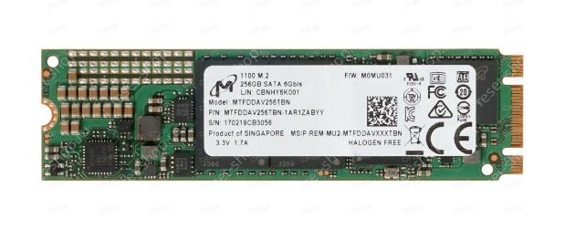 SSD накопитель Б/У 256Гб (M.2 2280) Crucial Micron 1100 MTFDDAV256TBN (чипы 3D TLC )