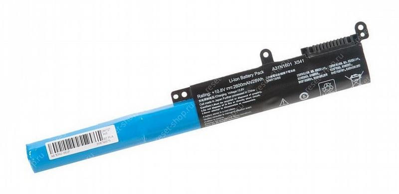 АКБ для ноутбука ASUS (A31N1601) / 11.1V, 2600mAh / X541 черная