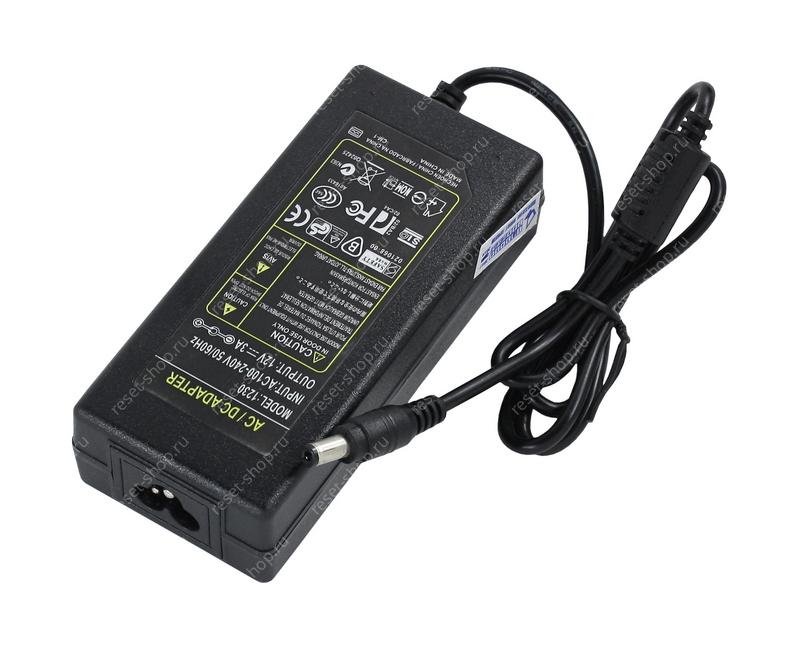 Блок питания для монитора 12V/3A (5.5х2.5) (с разъемом под 3PIN кабель)