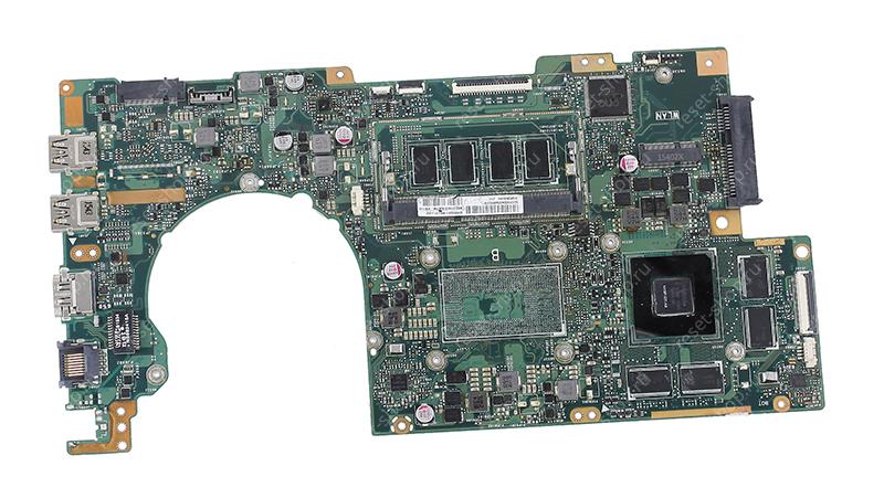 Мат.плата ASUS K501UX rev. 2.0 неисправная на запчасти ДОНОР