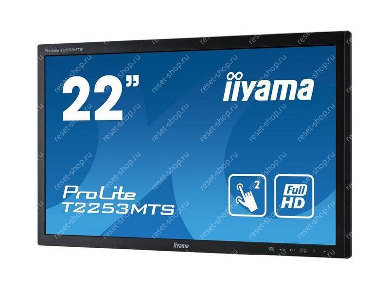 Монитор Б/У 21.5" IIYAMA T2253MTS 1920x1080@60Гц TN 2 мс, 220кд/м2, DVI/HDMI черный БЕЗ ПОДСТАВКИ