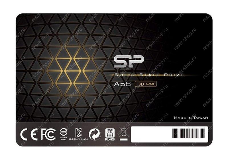 SSD накопитель 512Гб (2.5", SATA3) Silicon Power SP512GBSS3A58A25 (чипы 3D TLC)