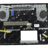 Клавиатура для ноутбука ASUS GL503VM топкейс черный, клавиши черные, с подсветкой