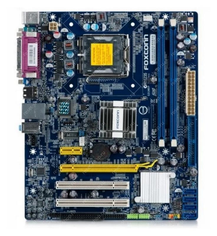 Сист.плата Б/У s775 FOXCONN G31MXP-K 2xDDR2, 4xUSB,4xSATA, VGA,COM,LPT, PCI-E16, 2xPCI mATX