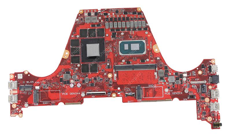 Материнская плата ноутбука ASUS FX516PR (процессор I7-11370H, ОЗУ 8Гб, RTX3070m 8Гб) / УЦЕНКА