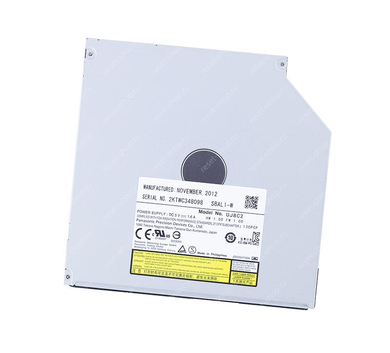 Привод для ноутбука DVD+/-RW Panasonic UJ8C2 SBAL1-W / 9.5 мм / SATA