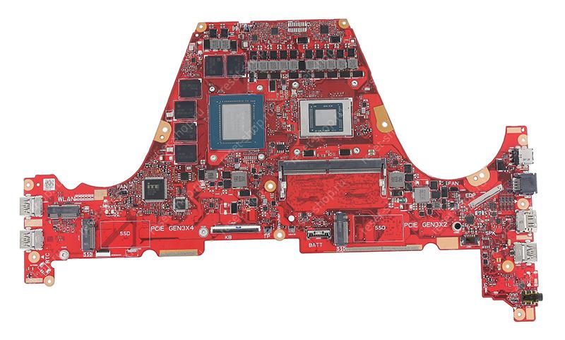 Материнская плата ноутбука ASUS GA502IV (процессор R7-4800HS, ОЗУ 8Гб, RTX2060 6Гб) / УЦЕНКА