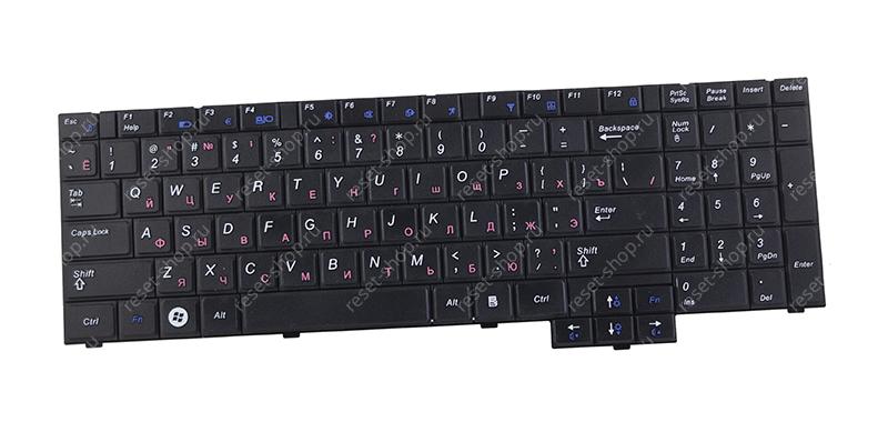 Клавиатура для ноутбука Samsung R525 черная (US Enter) Клавиатура для ноутбука Samsung R525 черная (US Enter)