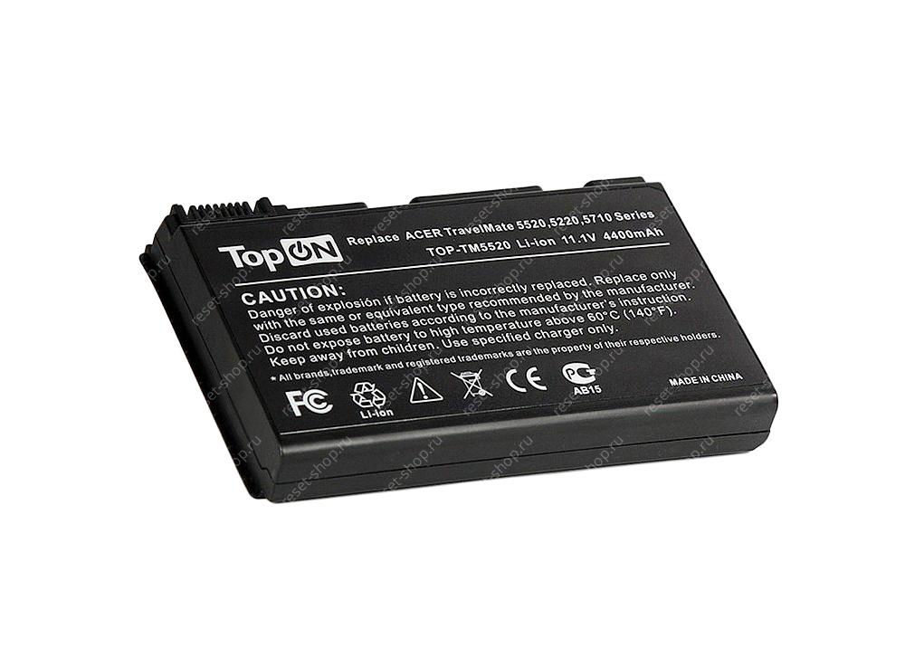 АКБ для ноутбука Acer (AS09C71) TopON / 11.1V, 4400mAh / Extensa 5220 черная АКБ для ноутбука Acer (AS09C71) TopON / 11.1V, 4400mAh / Extensa 5220 черная