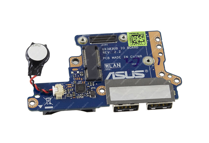 Плата интерфейсная для ноутбука ASUS UX303UA (2хUSB, картридер)
