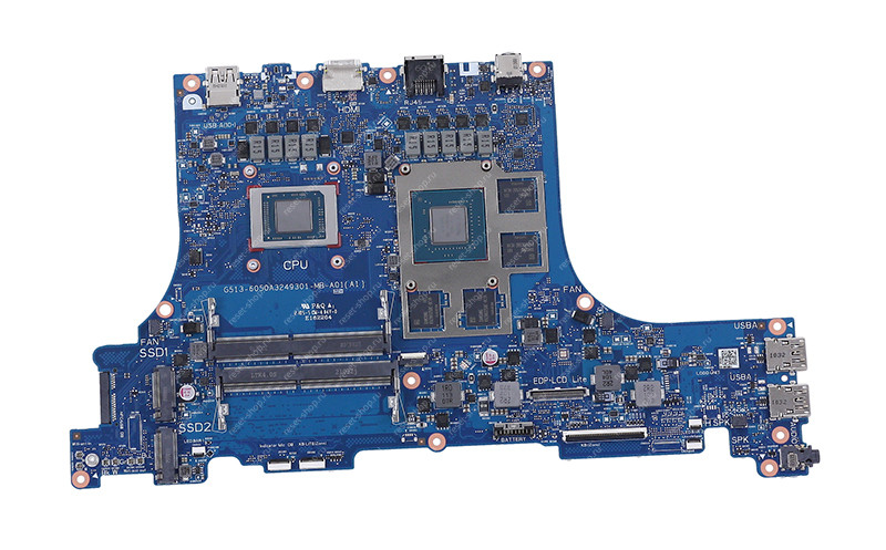 Материнская плата ноутбука ASUS G513QE (процессор Ryzen 5 5600H, RTX 3050 Ti 4Гб) Материнская плата ноутбука ASUS G513QE (процессор Ryzen 5 5600H, RTX 3050 Ti 4Гб)