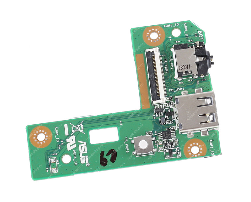 Плата кнопки включения Б/У ASUS V241ICUK (USB, аудио разъем) Rev 2.0