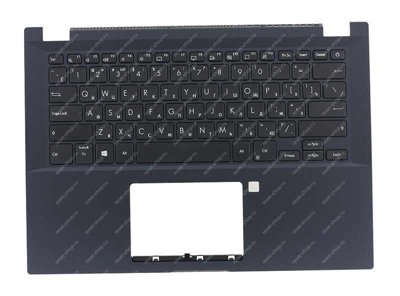 Клавиатура для ноутбука ASUS P2451FB топкейс темно-синий, клавиши черные Клавиатура для ноутбука ASUS P2451FB топкейс темно-синий, клавиши черные