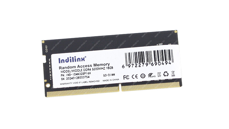 Память SODIMM DDR4 16Гб 3200МГц Indilinx / IND-ID4N32SP16X