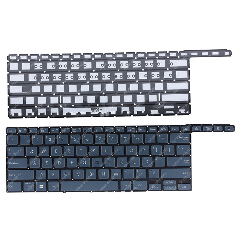 Клавиатура для ноутбука ASUS UX581GV тёмно-зелёная АНГЛИЙСКАЯ