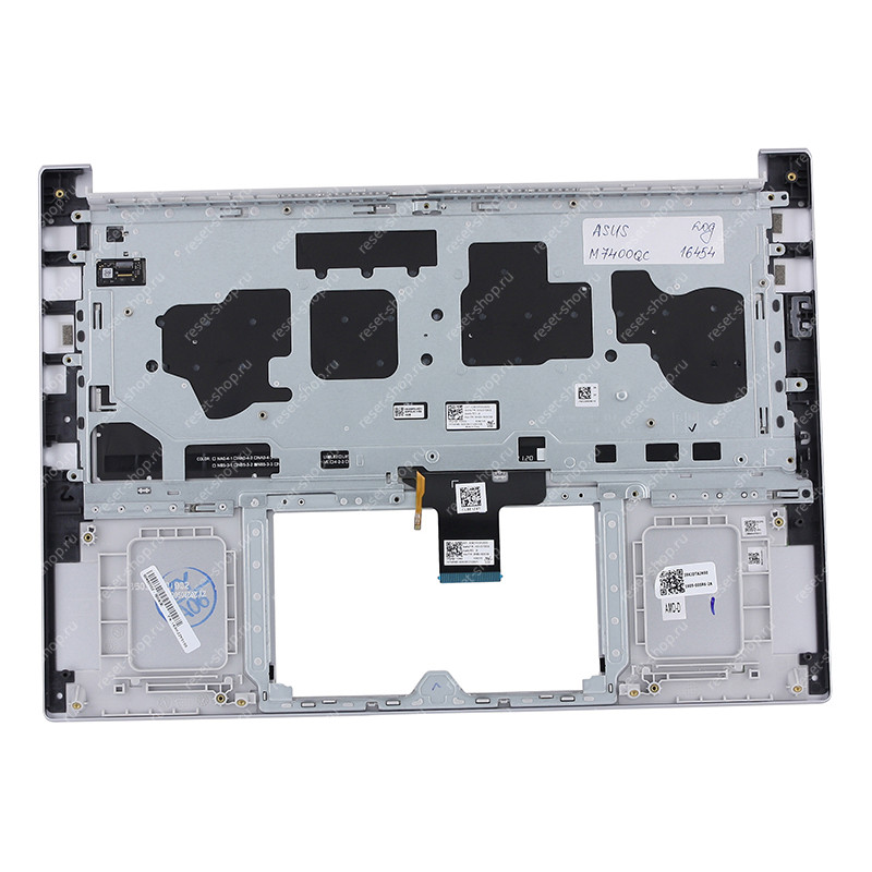 Клавиатура для ноутбука ASUS M7400QC топкейс серебристый, клавиши серые с подсветкой КОРЕЙСКАЯ Клавиатура для ноутбука ASUS M7400QC топкейс серебристый, клавиши серые с подсветкой КОРЕЙСКАЯ