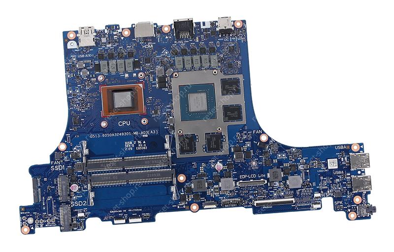 Материнская плата ноутбука ASUS G713QE (процессор R7-5800H, GeForce RTX3050 Ti 4 Гб)