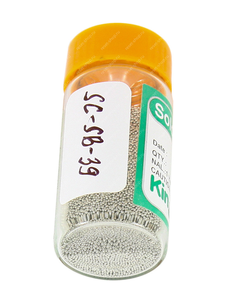 Шарики припоя Scotle SC-SB-39 (0.65 мм) 25 000 шт/уп Шарики припоя Scotle SC-SB-39 (0.65 мм) 25 000 шт/уп