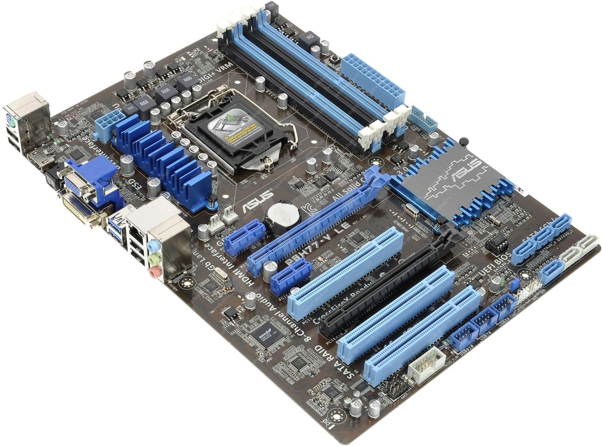 Сист.плата Б/У s1155 ASUS P8H77-V LE: 4xDDR3 , 6xUSB, 6xSATA, VGA, DVI-D, HDMI, ATX Сист.плата Б/У s1155 ASUS P8H77-V LE: 4xDDR3 , 6xUSB, 6xSATA, VGA, DVI-D, HDMI, ATX