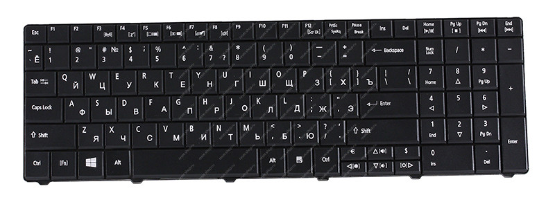 Клавиатура для ноутбука Acer Aspire E1-531 черная Клавиатура для ноутбука Acer Aspire E1-531 черная