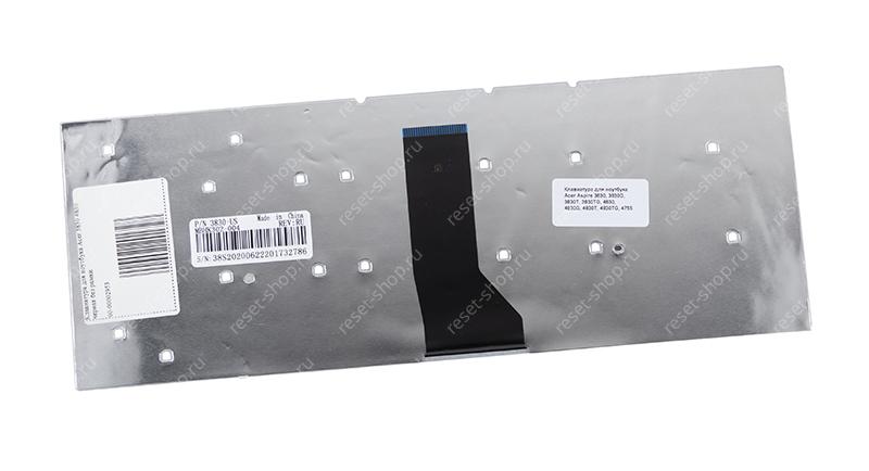 Клавиатура для ноутбука Acer 3830 черная без рамки Клавиатура для ноутбука Acer 3830 черная без рамки