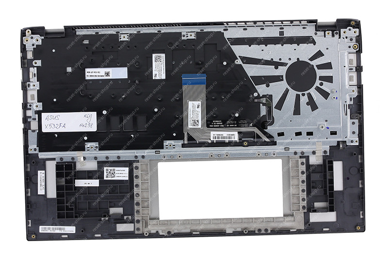 Клавиатура для ноутбука ASUS X532FA топкейс золотистый, клавиши серебристые с подсветкой Клавиатура для ноутбука ASUS X532FA топкейс золотистый, клавиши серебристые с подсветкой