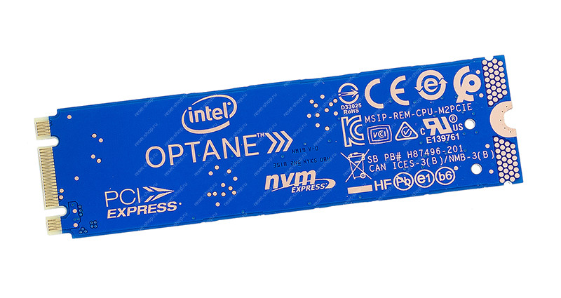 SSD накопитель 16Гб (M.2 2280, NVMe) Intel Optane Memory M10 MEMPEK1J016GA (чипы 3D Xpoint) SSD накопитель 16Гб (M.2 2280, NVMe) Intel Optane Memory M10 MEMPEK1J016GA (чипы 3D Xpoint)