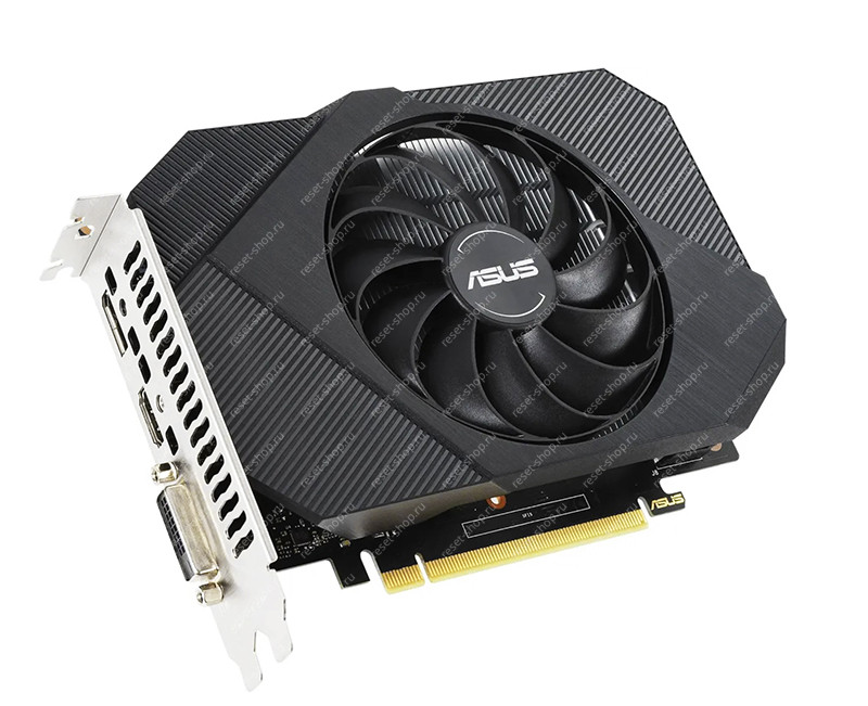 Видеокарта Б/У PCIeX GeForce GTX 1650 Phoenix OC ASUS PH-GTX1650-O4GD6-P-V2 (4Гб GDDR6 128бит) Видеокарта Б/У PCIeX GeForce GTX 1650 Phoenix OC ASUS PH-GTX1650-O4GD6-P-V2 (4Гб GDDR6 128бит)