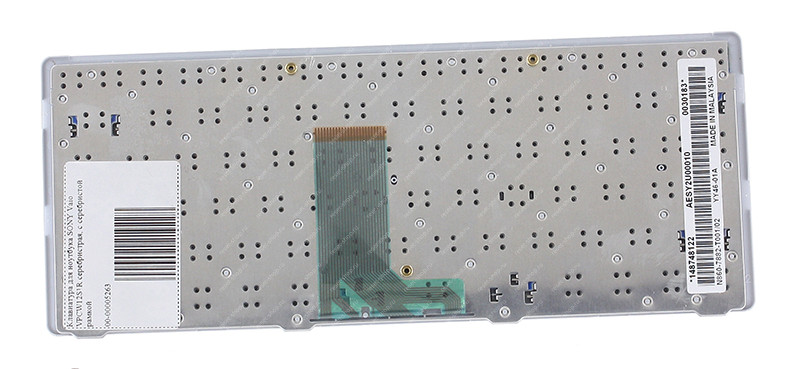 Клавиатура для ноутбука SONY Vaio VPCW12S1R серебристая с рамкой