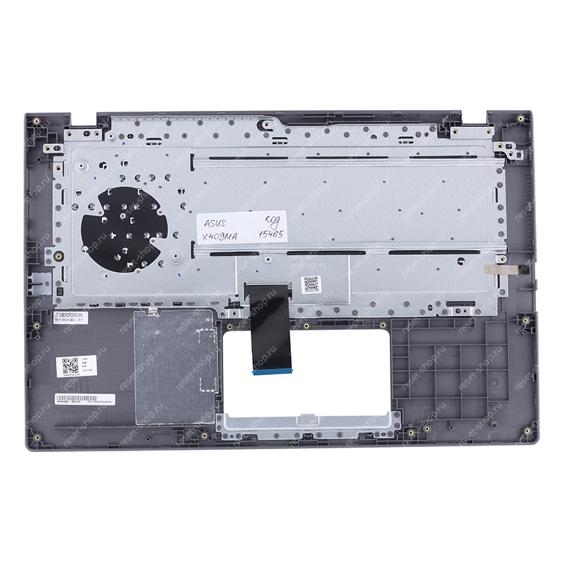 Клавиатура для ноутбука ASUS X409MA топкейс тёмно-серый, клавиши черные АНГЛИЙСКАЯ Клавиатура для ноутбука ASUS X409MA топкейс тёмно-серый, клавиши черные АНГЛИЙСКАЯ