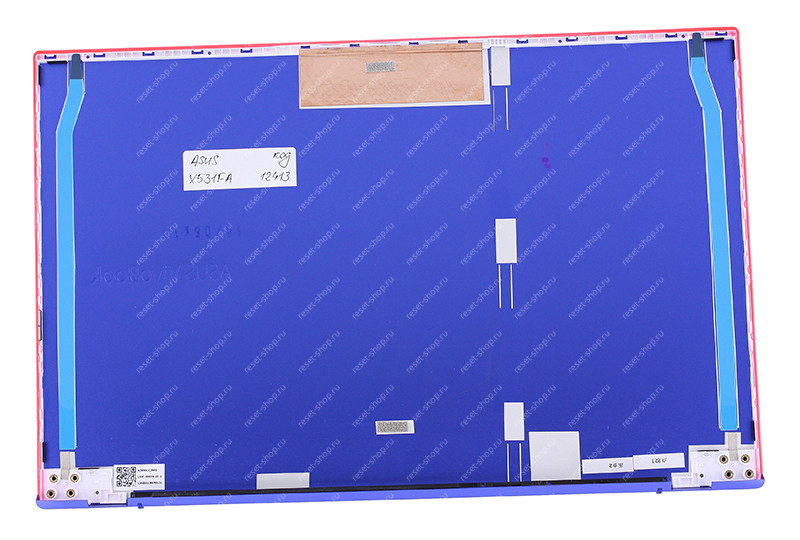 Корпус ASUS X531FA часть A (Крышка) синий с красной рамкой