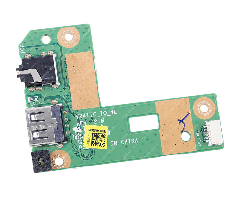 Плата кнопки включения ASUS V241ICUK (USB, аудио разъем) Rev 2.0