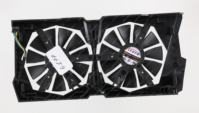 Вентиляторы для видеокарты Б/У ASUS STRIX-R7 370-DC20C GAMING с рамкой