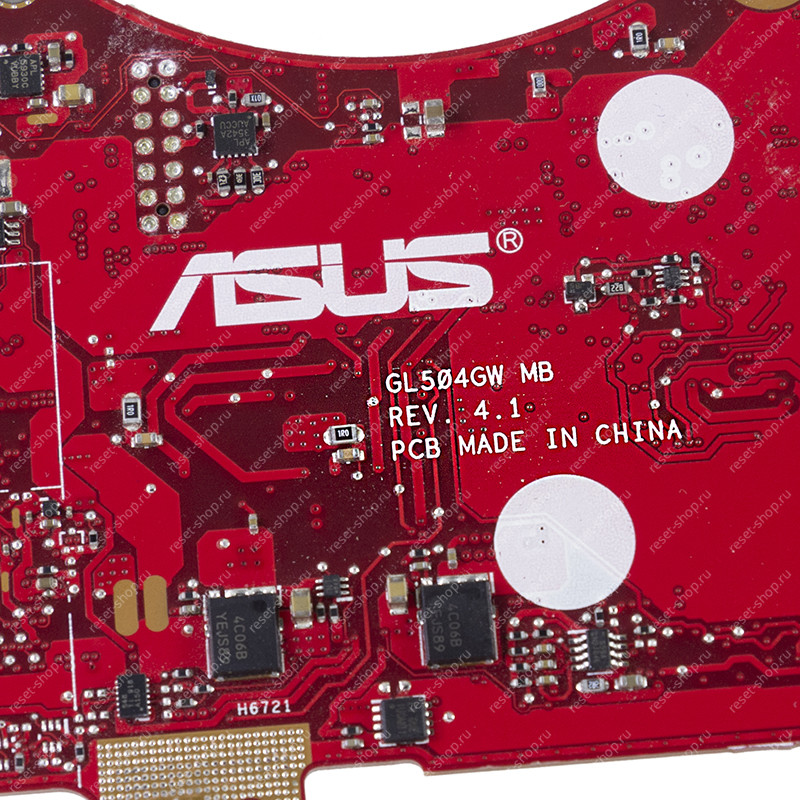 Мат.плата ASUS GL504GW rev. 4.1 неисправная на запчасти ДОНОР Мат.плата ASUS GL504GW rev. 4.1 неисправная на запчасти ДОНОР
