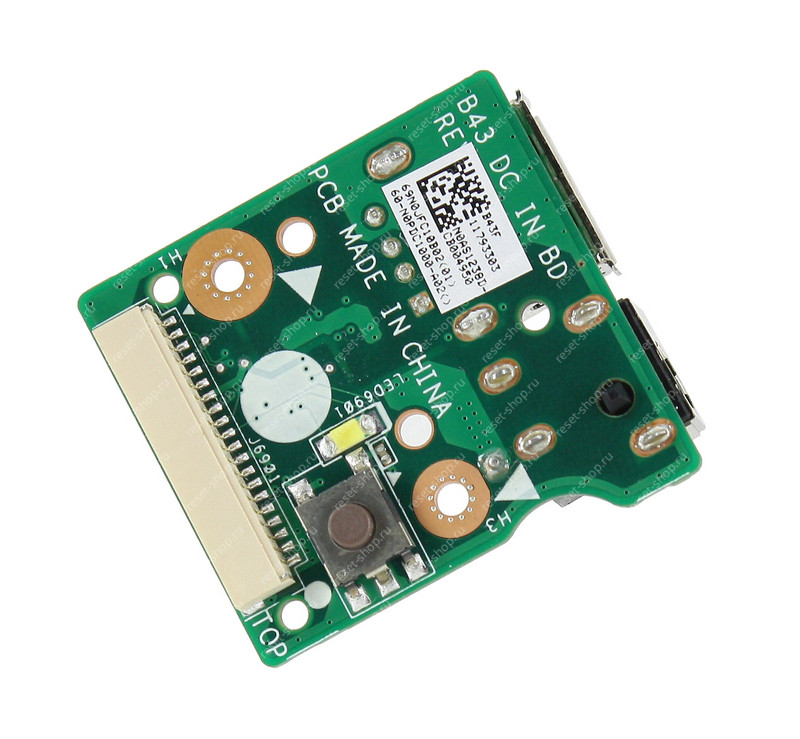 Плата кнопки включения ноутбука ASUS B43F (USB 2.0, разъем питания)