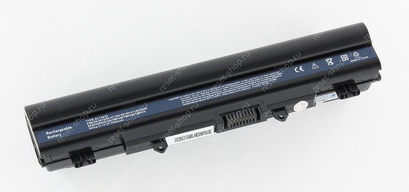 АКБ для ноутбука Acer (AL14A32) / 11.1V, 4400mAh / E5-421, E5-571G, E5-572G черная