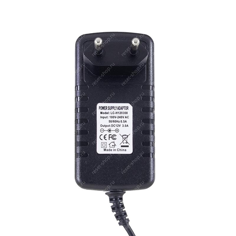 Блок питания для ноутбука 12V/3A (3.5x1.35) 36Вт стеновой Блок питания для ноутбука 12V/3A (3.5x1.35) 36Вт стеновой