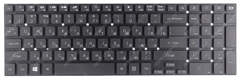Клавиатура для ноутбука Packard Bell LS11, LS13, TS11, Acer 5830 черная под рамку Клавиатура для ноутбука Packard Bell LS11, LS13, TS11, Acer 5830 черная под рамку