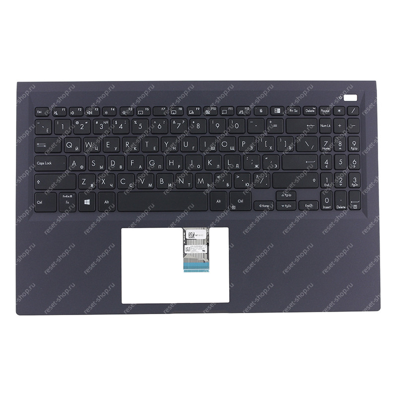 Клавиатура для ноутбука ASUS B1500CEAE топкейс сиреневый, клавиши чёрные Клавиатура для ноутбука ASUS B1500CEAE топкейс сиреневый, клавиши чёрные