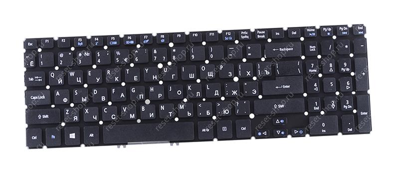 Клавиатура для ноутбука Acer Aspire V5-571 черная без рамки Клавиатура для ноутбука Acer Aspire V5-571 черная без рамки