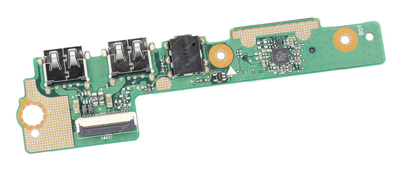 Плата интерфейсная для ноутбука ASUS S500CA (3.5 мм миниджек, 2x USB, картридер)