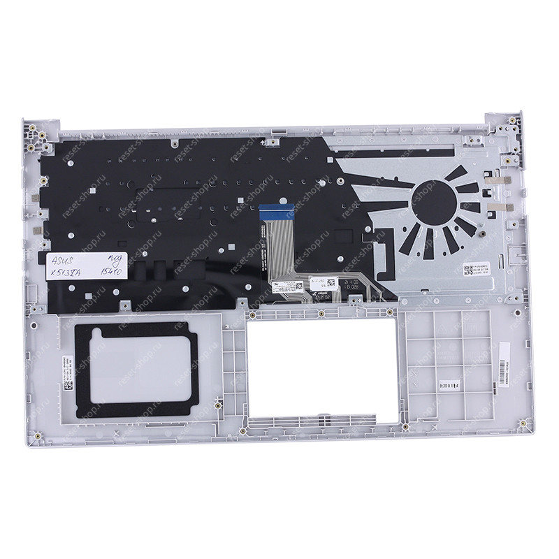 Клавиатура для ноутбука ASUS X513IA топкейс серебристый, клавиши серебристые