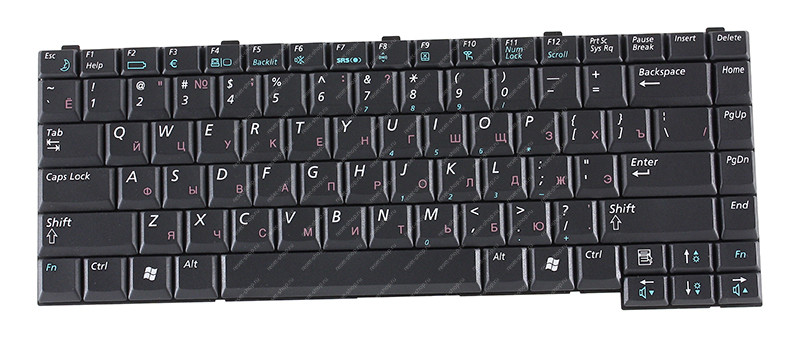 Клавиатура для ноутбука Samsung R50 черная